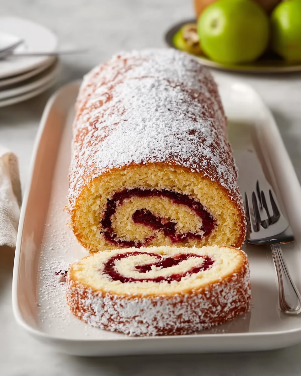 Guava Swiss Roll Cake Recipe - Recipe Image