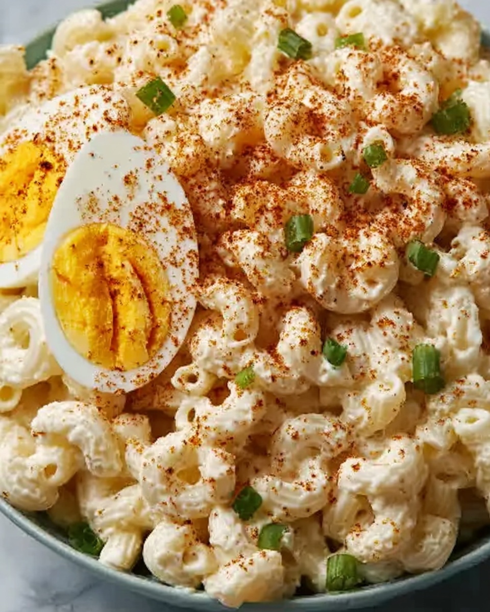 Deviled Egg Macaroni Salad Recipe - Recipe Image