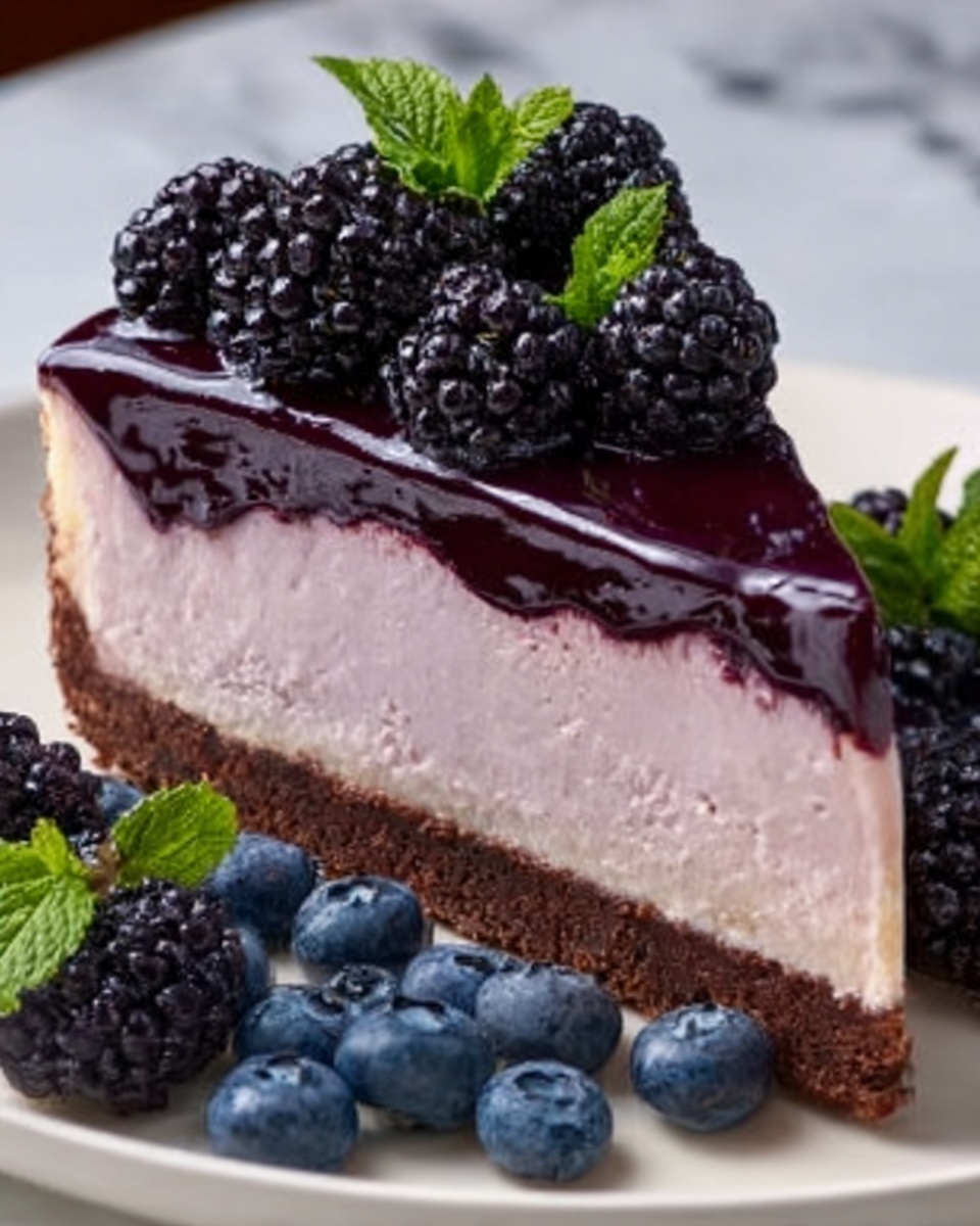 Blackberry Cheesecake Recipe - Recipe Image