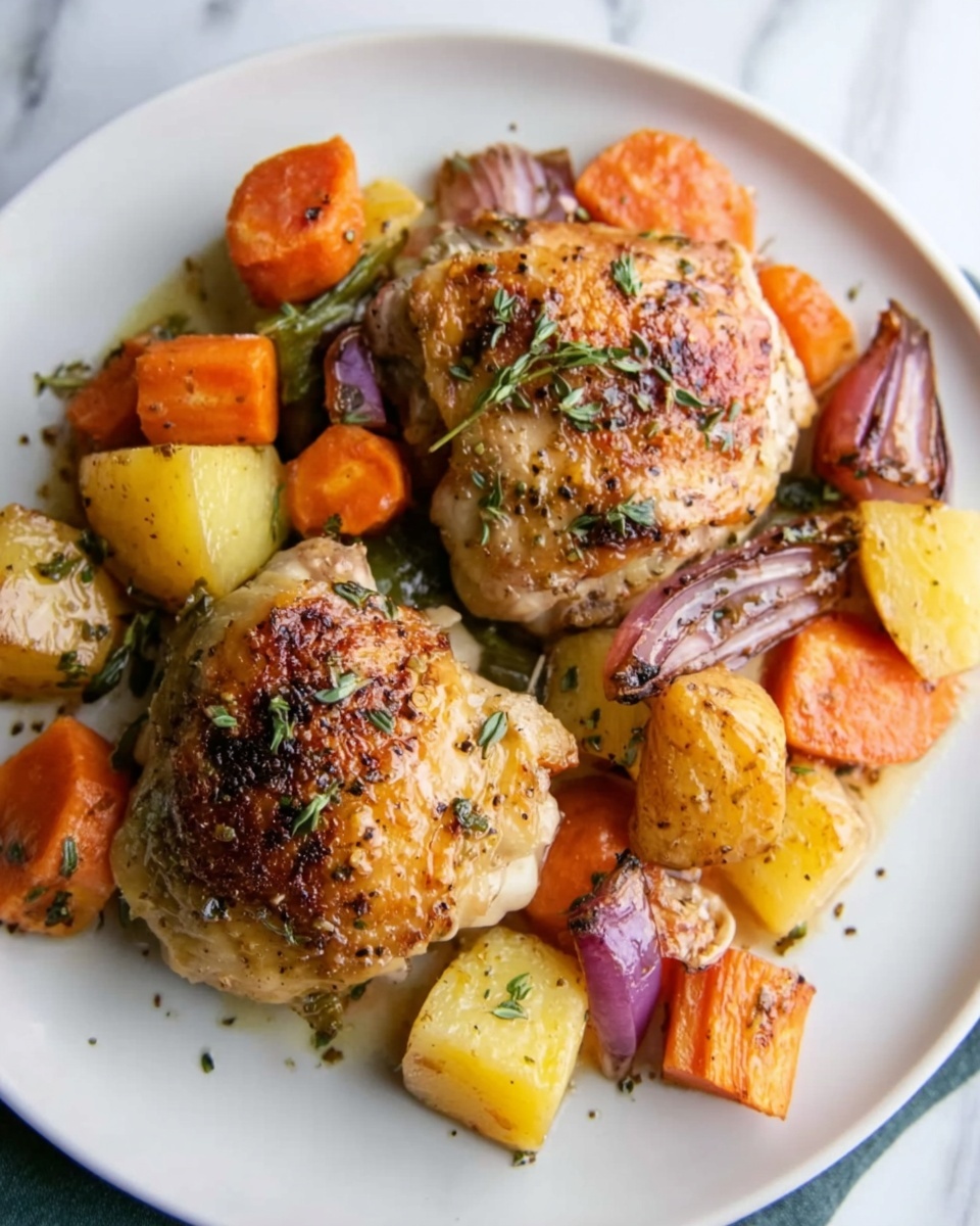 Autumn Roast Chicken with Root Vegetables and Honey-Glazed Soy Sauce Recipe - Recipe Image
