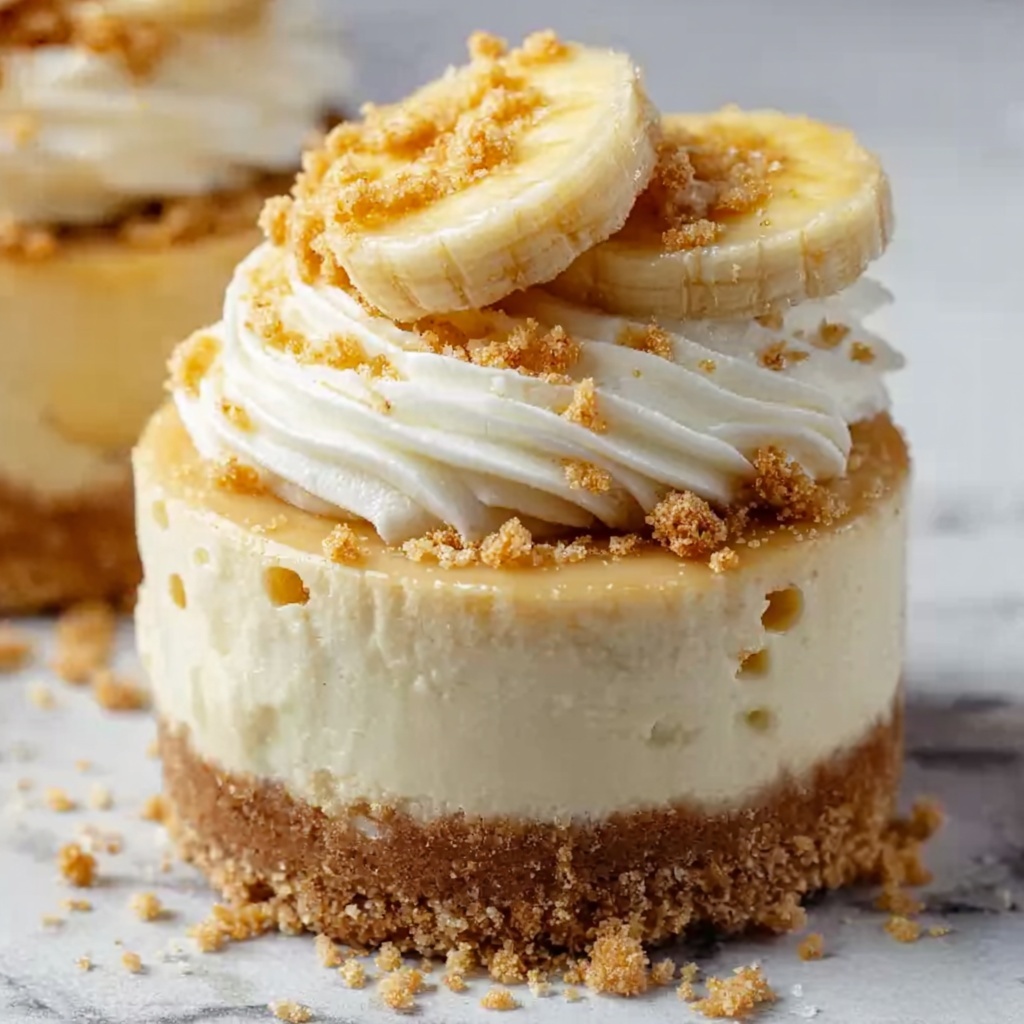 Mini Banana Pudding Cheesecakes Recipe - Recipe Image