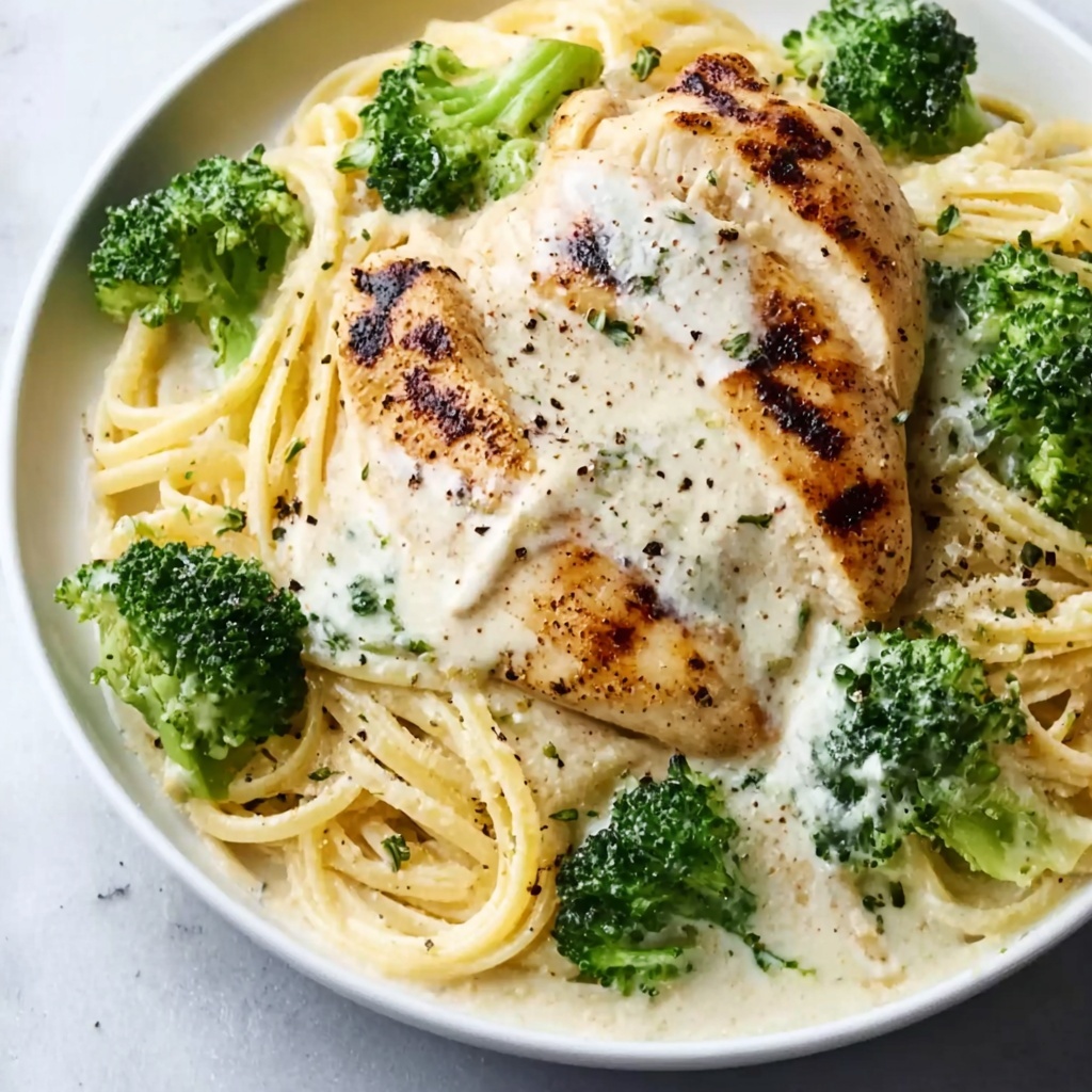 Skinny Chicken Broccoli Alfredo Recipe - Recipe Image
