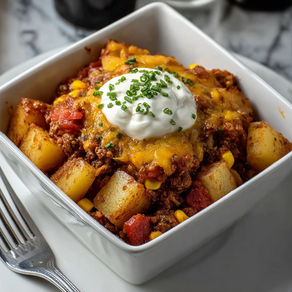 Slow Cooker Cowboy Casserole Recipe - Recipe Image