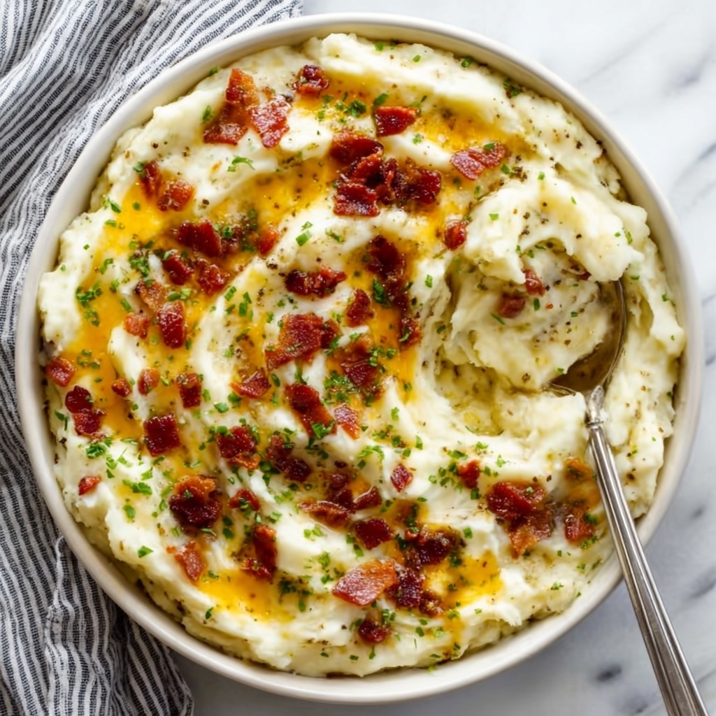 Slow Cooker Loaded Mashed Potatoes with Ranch Recipe - Recipe Image