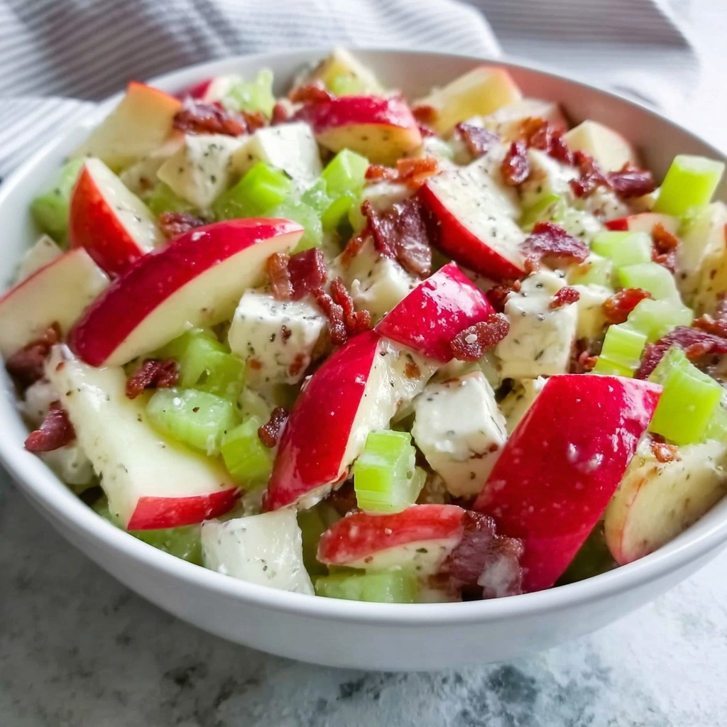 Creamy Apple Salad with Cranberries, Walnuts, and Honey Recipe - Recipe Image