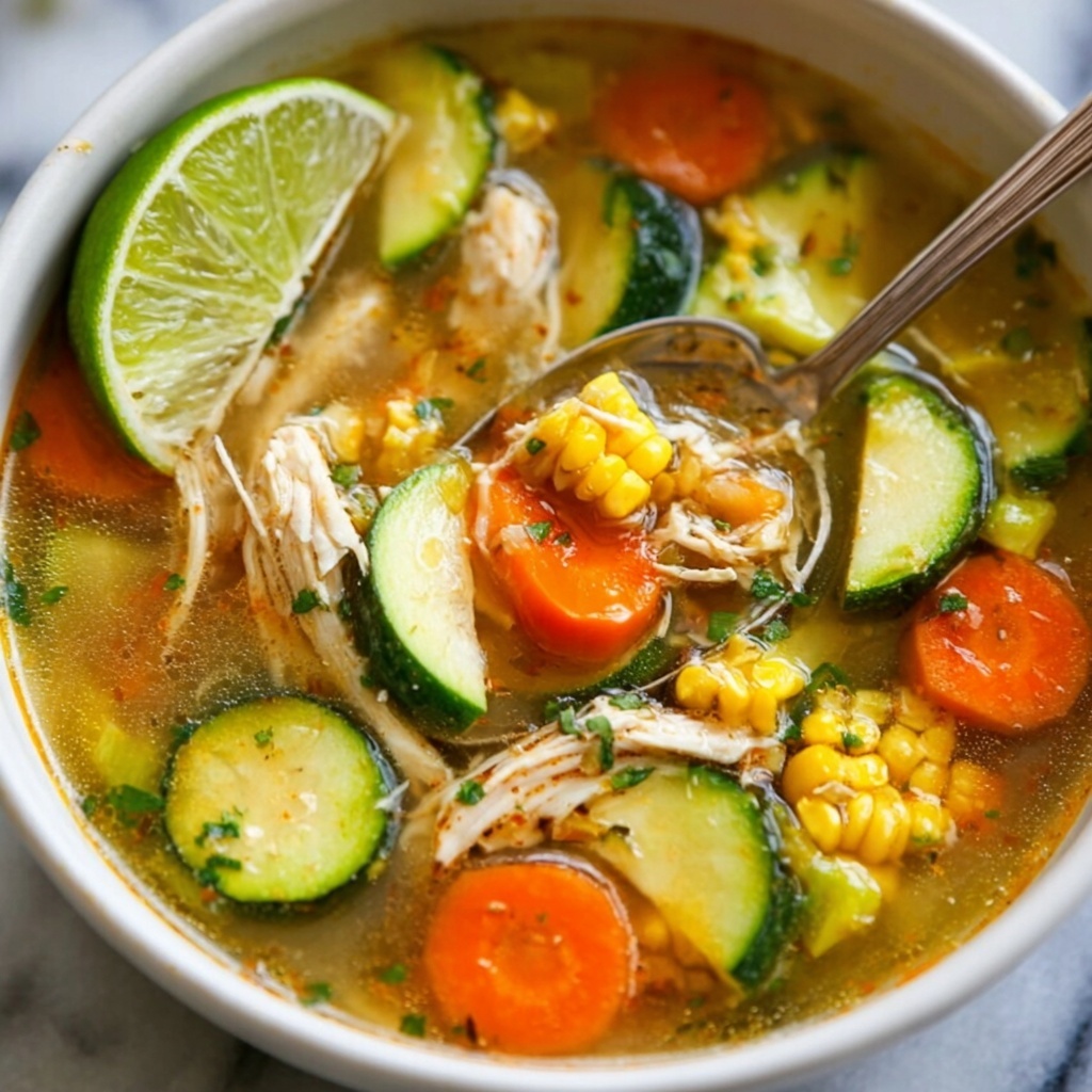 Healthy Mexican Chicken Soup Recipe - Recipe Image