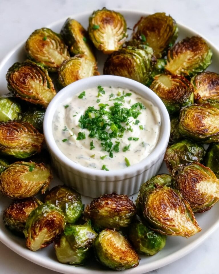 Crispy Brussels Sprouts with Dijon Aioli Recipe