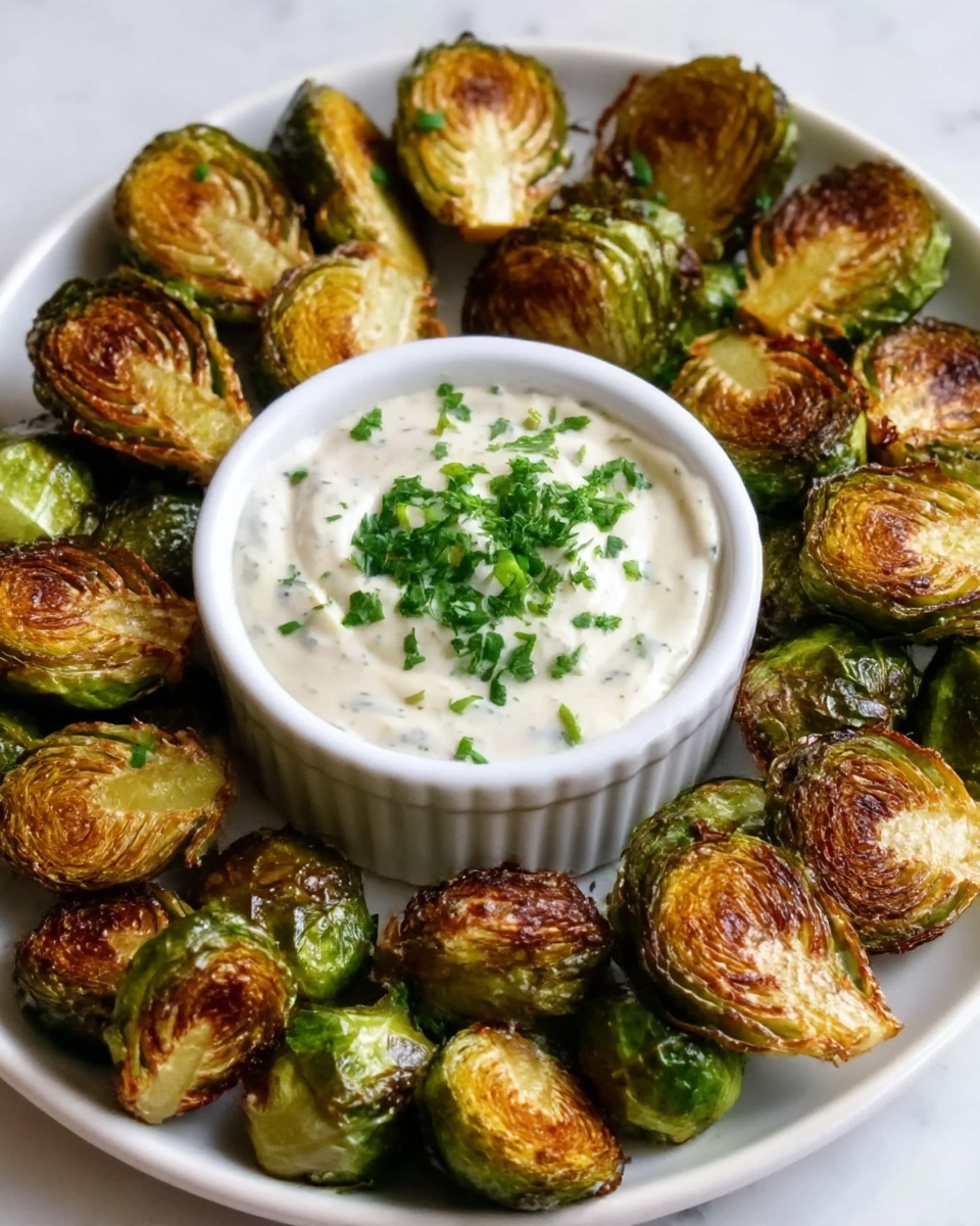 Crispy Brussels Sprouts with Dijon Aioli Recipe - Recipe Image