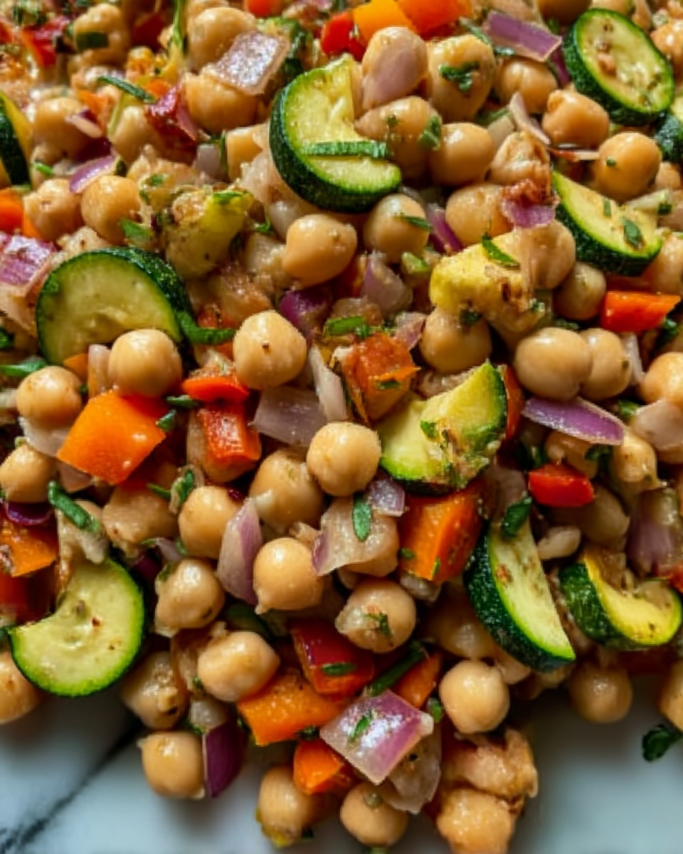 Roasted Veggie and Crispy Chickpea Salad Recipe - Recipe Image