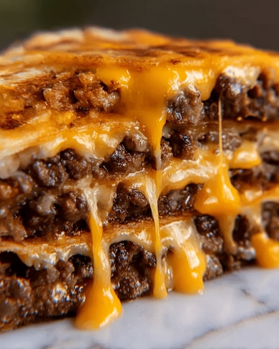 Cheeseburger Quesadilla Recipe - Recipe Image
