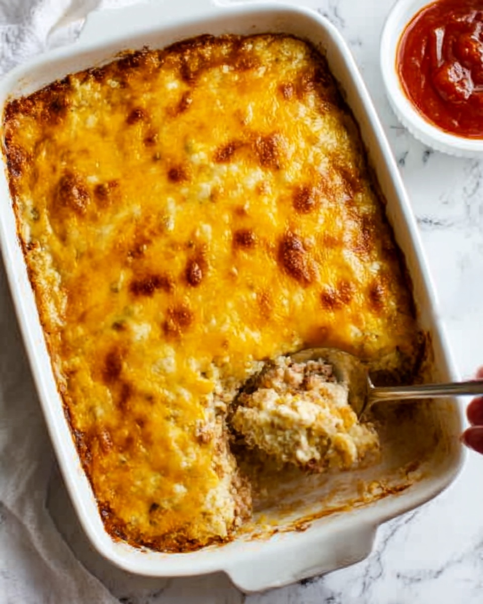 BBQ Chicken Cauliflower Rice Casserole Recipe - Recipe Image