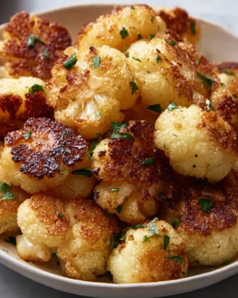 Crispy Baked Cauliflower with Garlic and Paprika Recipe