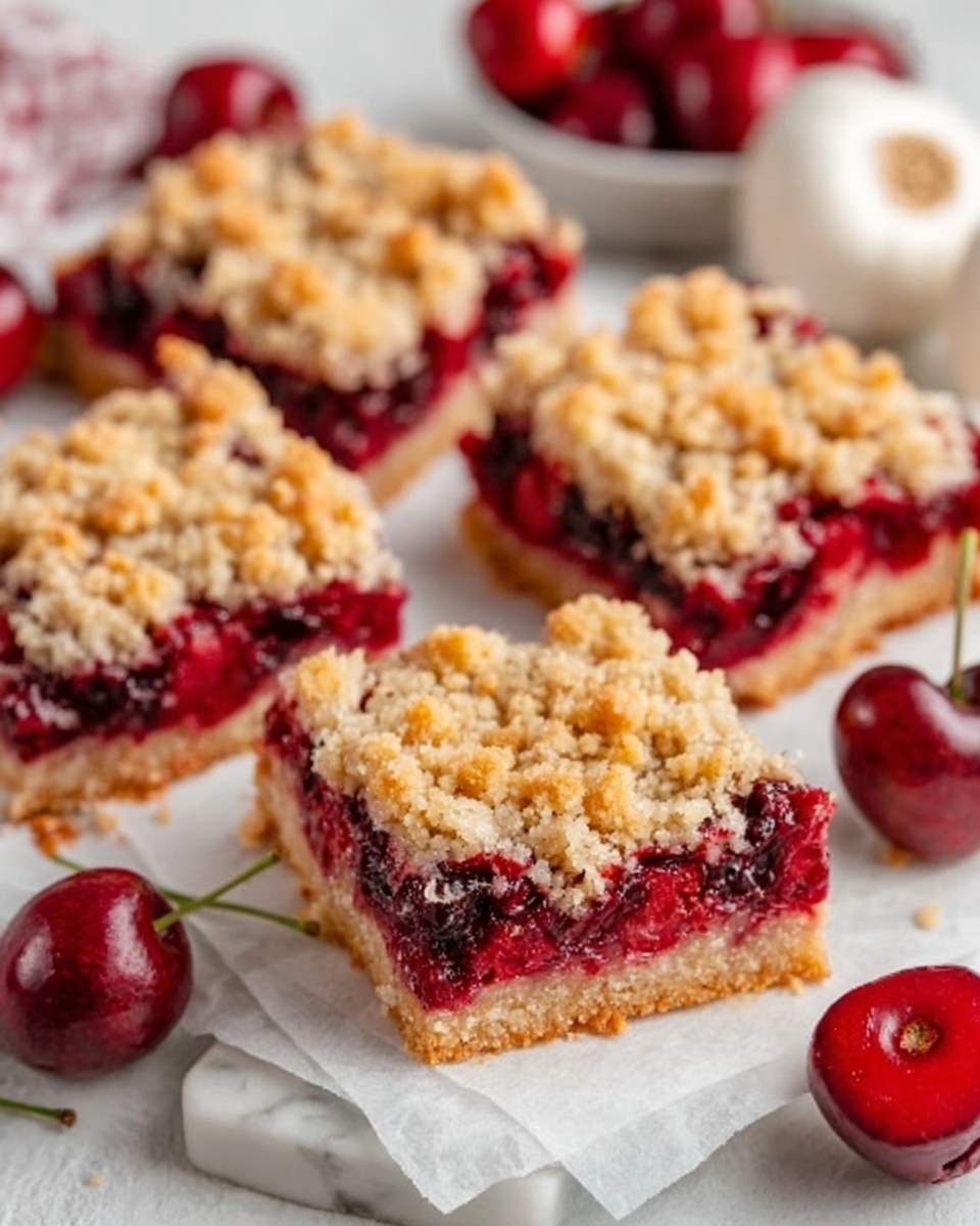 Cherry Crumble Bars Recipe - Recipe Image