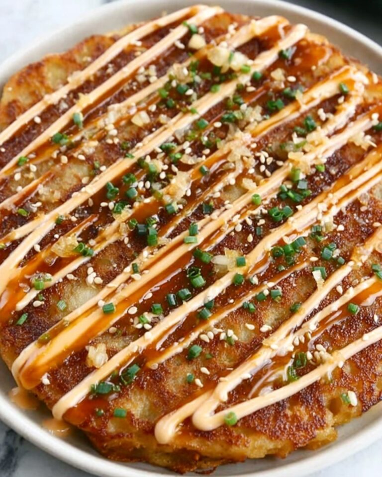 Savory Cabbage Pancakes with Sriracha Mayo Recipe