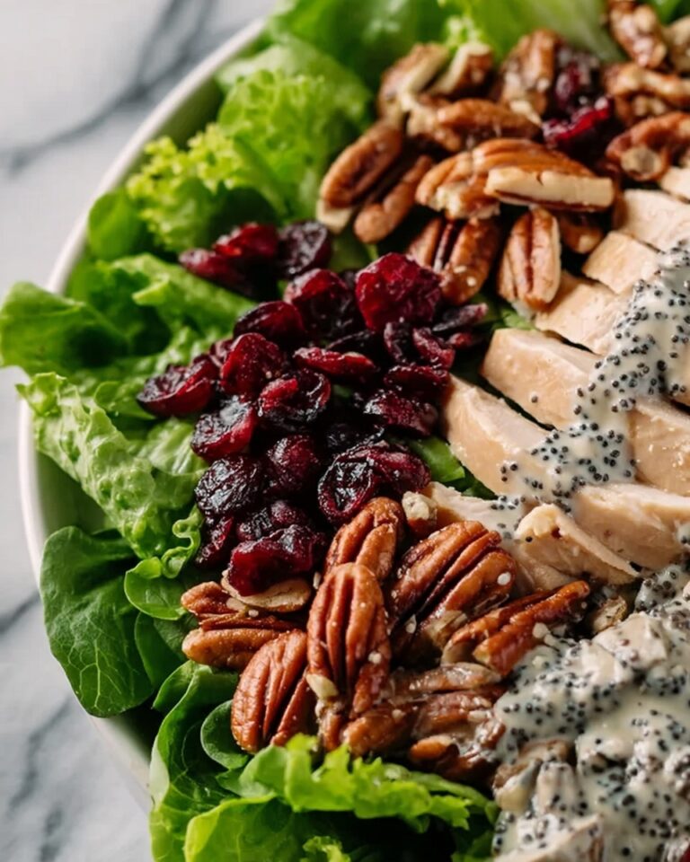 Cranberry Pecan Chicken Salad with Poppy Seed Dressing Recipe