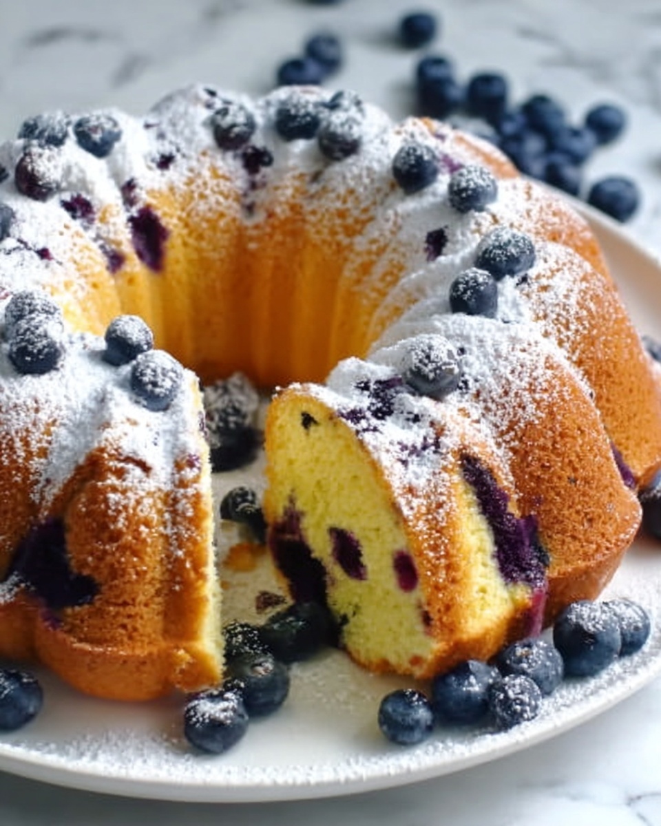 Blueberrylicious Sour Cream Bundt Cake Recipe - Recipe Image