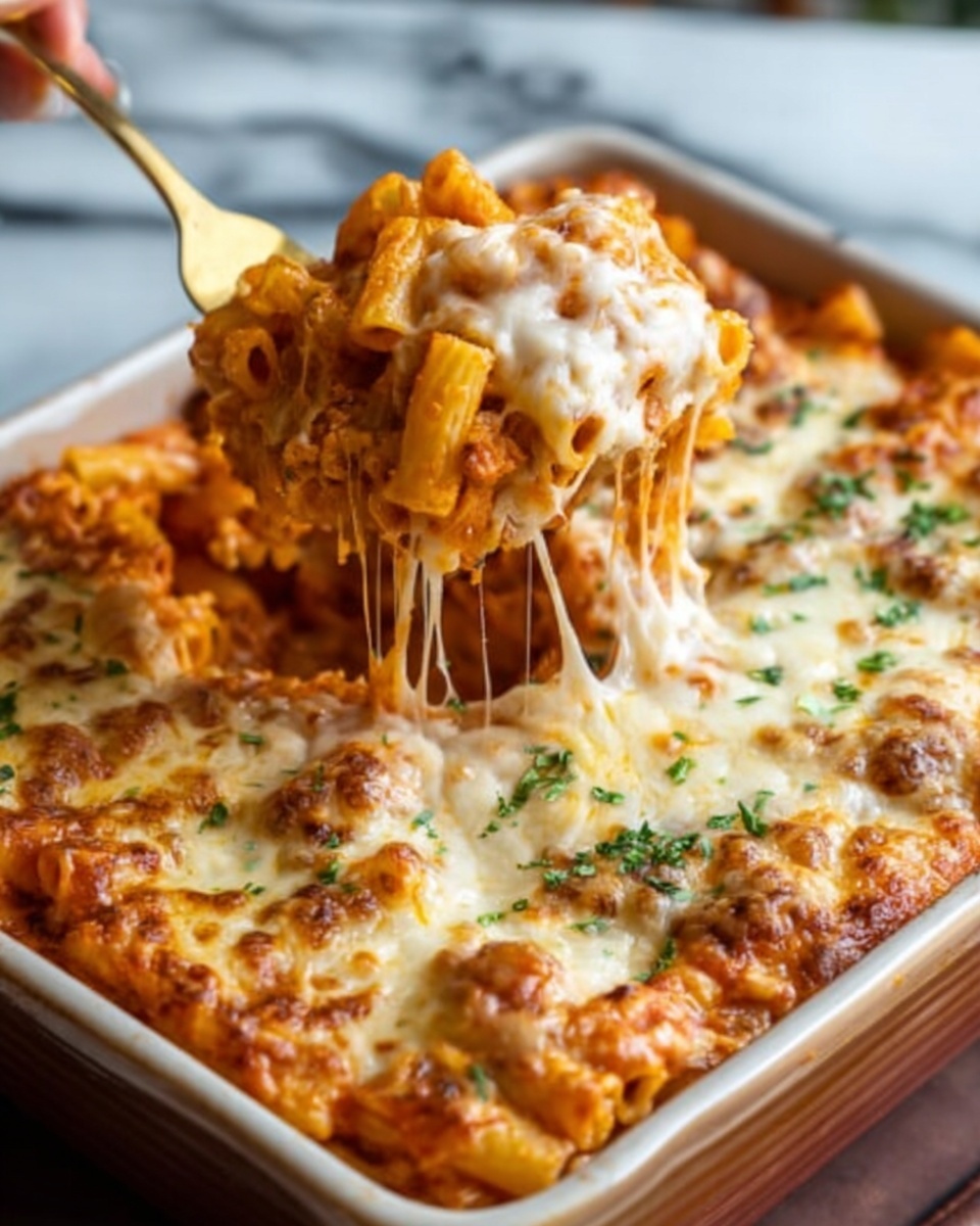 Cheesy Baked Rigatoni Recipe - Recipe Image
