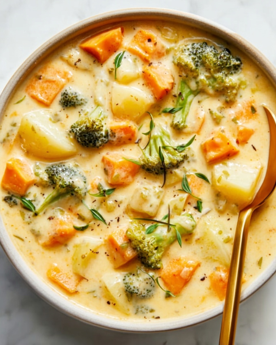 Broccoli Potato Cheese Soup Recipe - Recipe Image