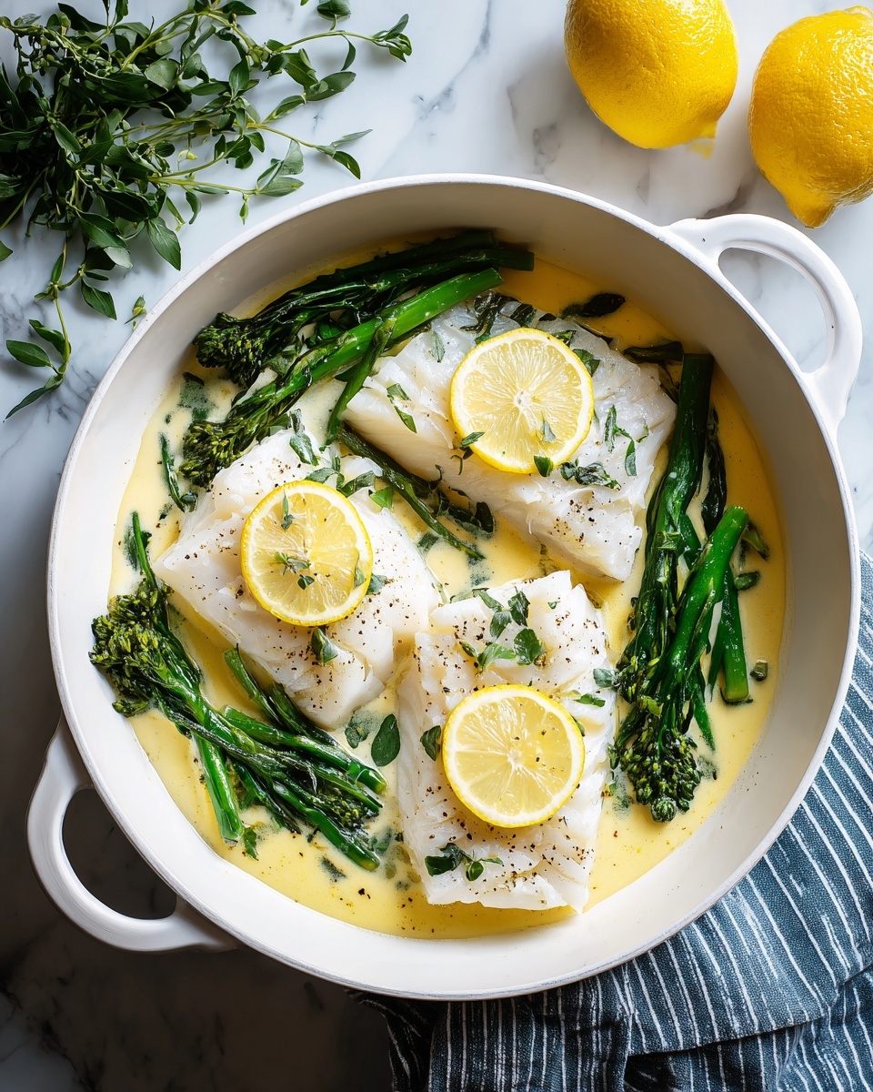 Baked Cod with Lemon Garlic Butter Recipe - Recipe Image