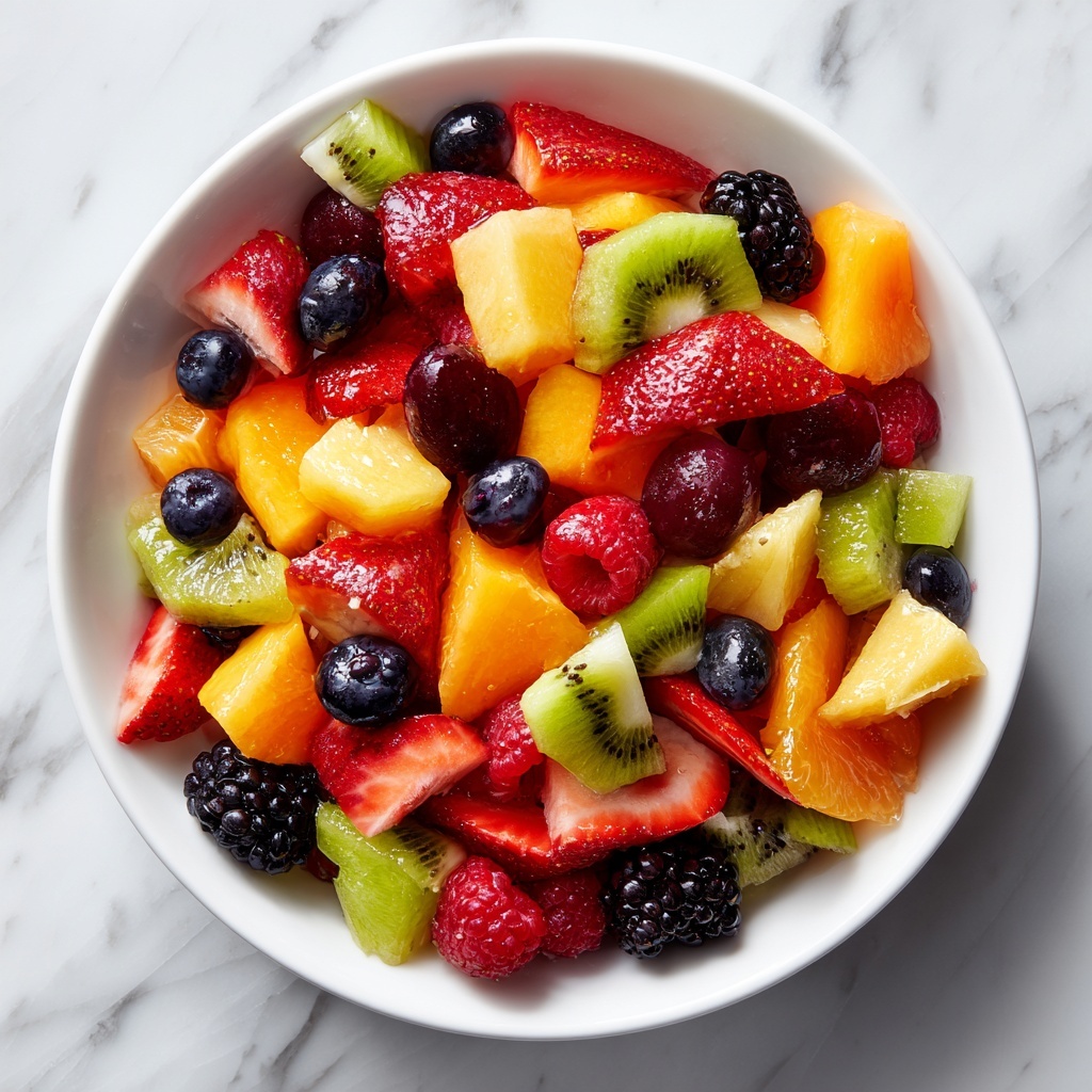 Bright and Refreshing Summer Fruit Salad Recipe - Recipe Image