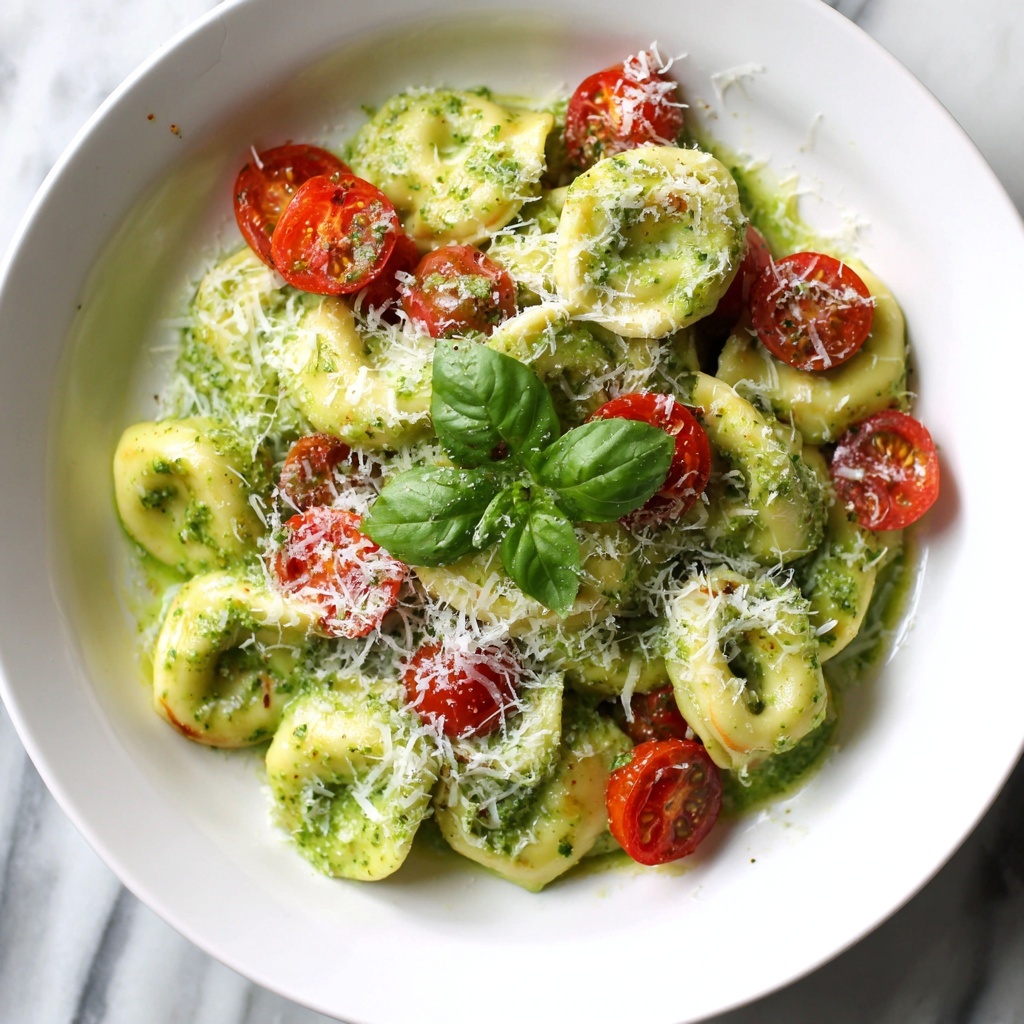Pesto Tortellini Pasta Salad Recipe - Recipe Image