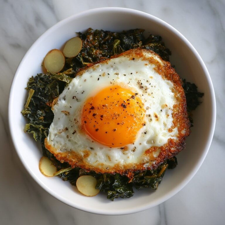 Sautéed Greens with Fried Eggs Recipe