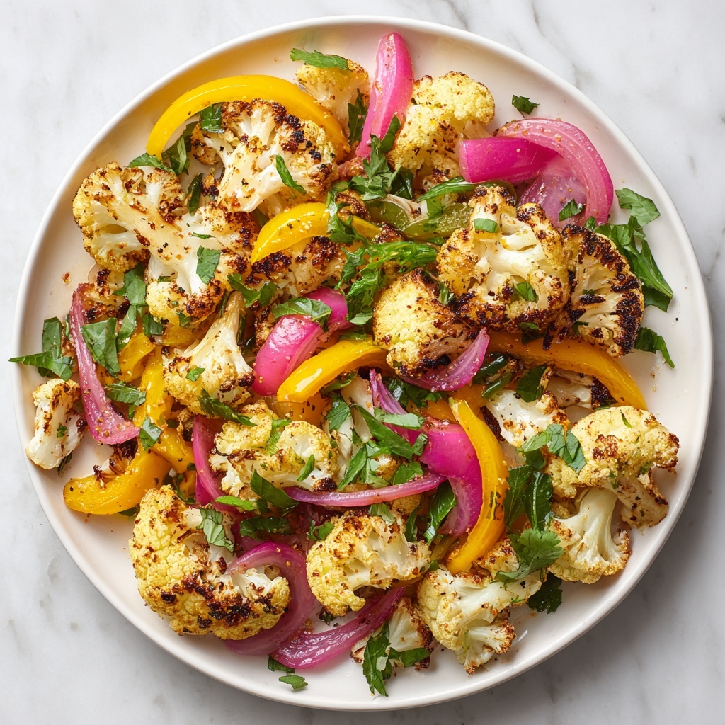 Roasted Cauliflower Salad with Dried Cherries, Nuts, and Lemon Zest Recipe - Recipe Image