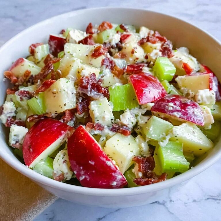 Creamy Apple Salad with Cranberries, Walnuts, and Honey Recipe