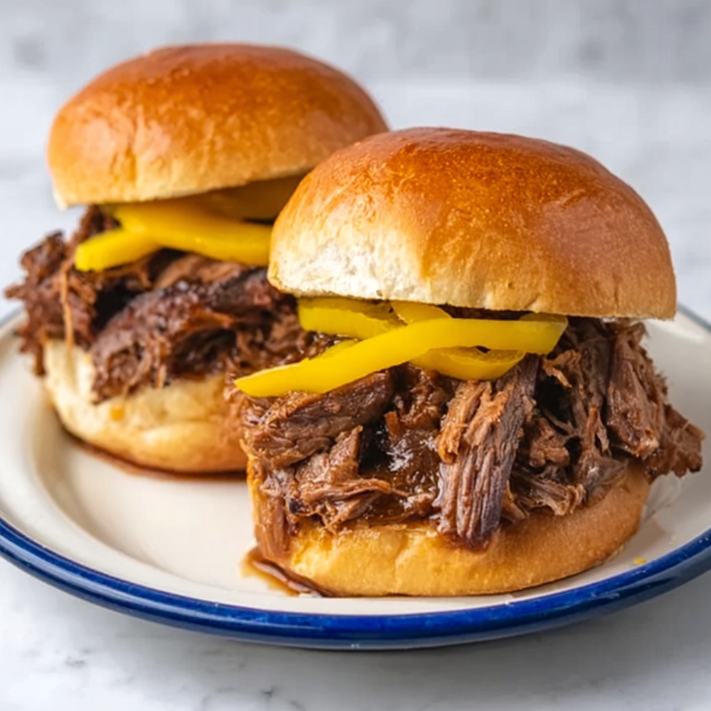 Slow Cooker Mississippi Pot Roast Sliders Recipe - Recipe Image