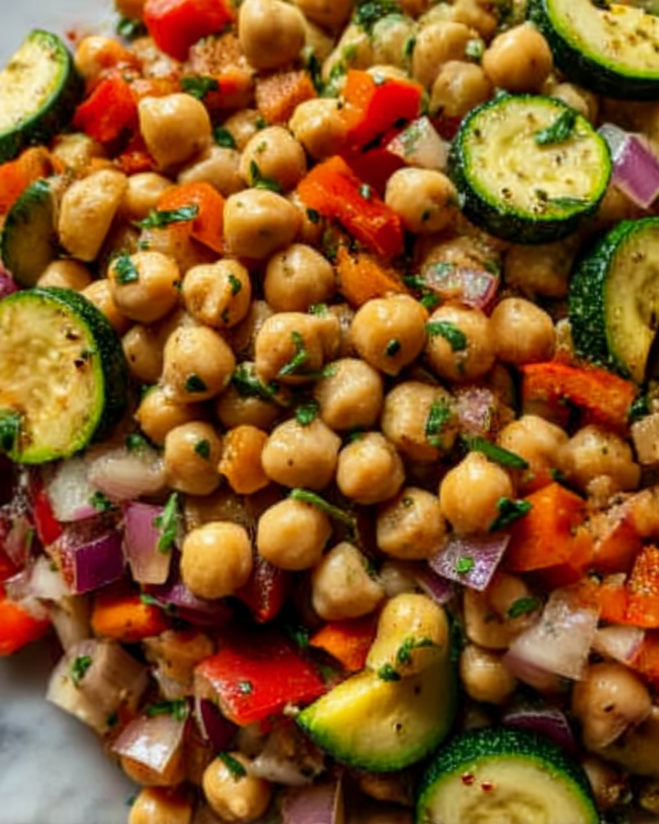 Roasted Veggie and Crispy Chickpea Salad Recipe - Recipe Image