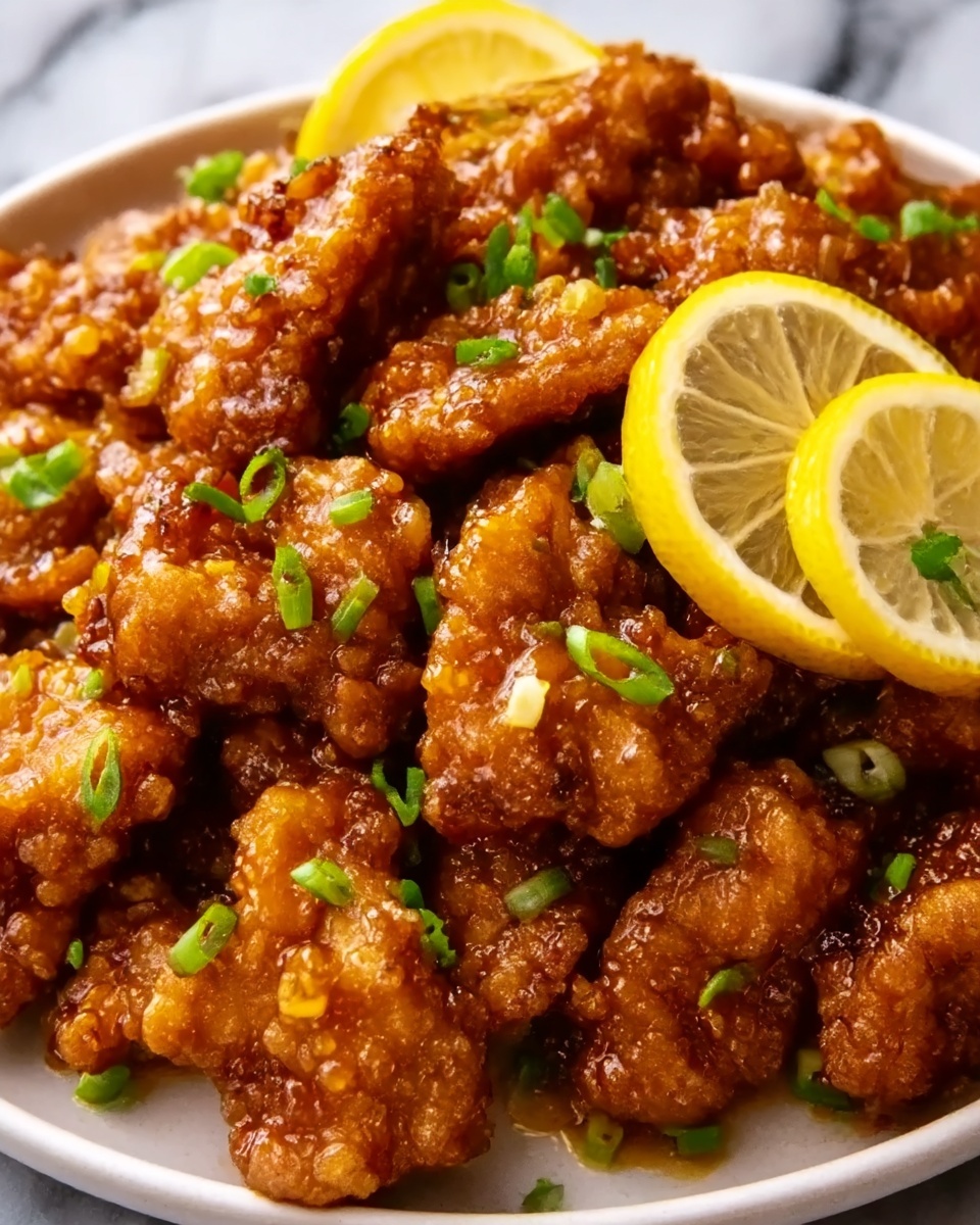 Crispy Chinese Lemon Chicken Recipe - Recipe Image