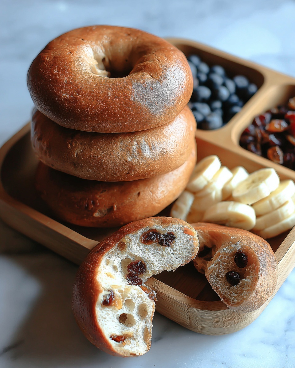 Cinnamon and Raisin Bagels Recipe - Recipe Image
