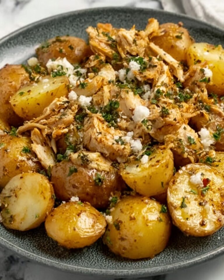 Garlic Parmesan Crockpot Chicken and Potatoes Recipe