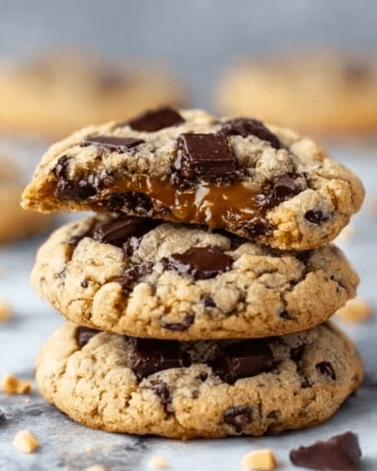 Peanut Butter Chocolate Caramel Cookies Recipe