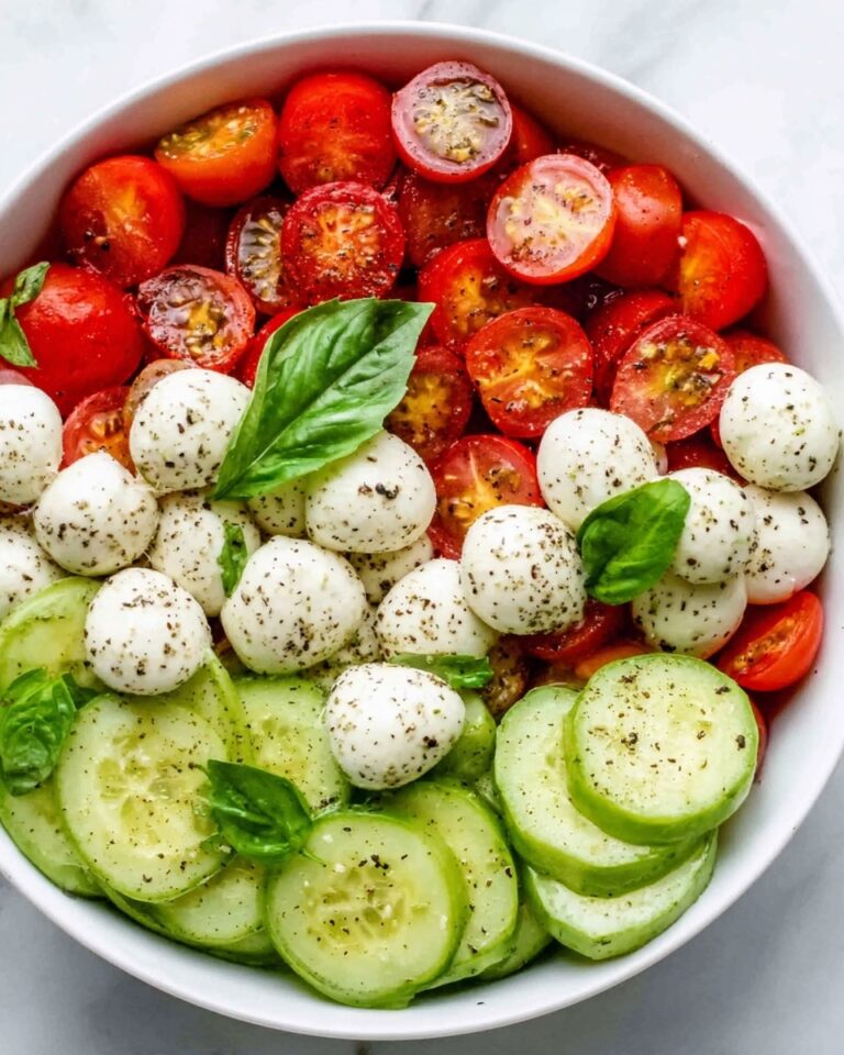 Cucumber Caprese Salad Recipe