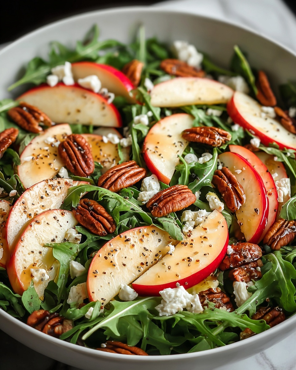 Apple Arugula Salad with Honey Balsamic Dressing Recipe - Recipe Image