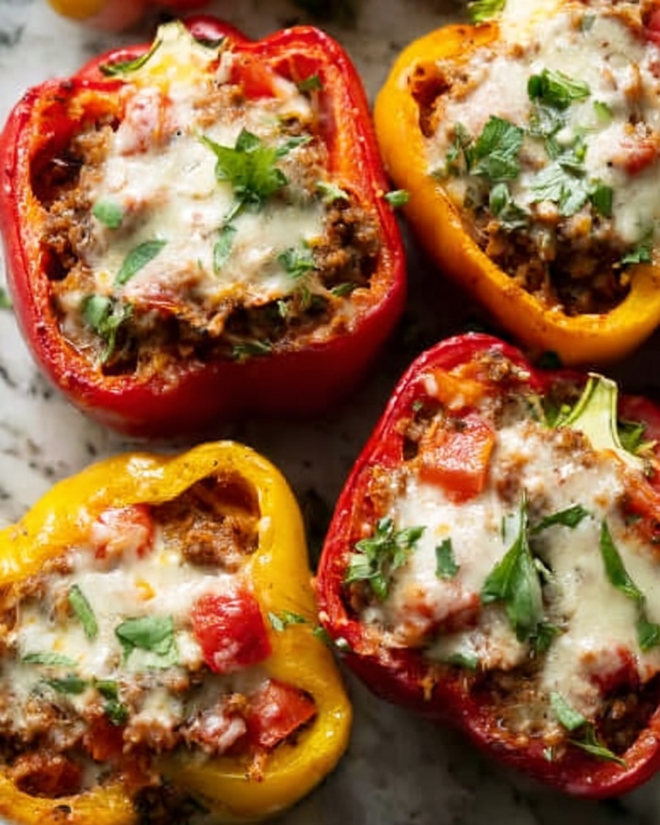 Pizza Stuffed Peppers Recipe - Recipe Image