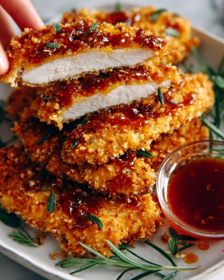 Golden Crunchy Hot Honey Chicken Recipe