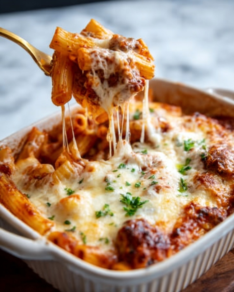 Cheesy Baked Rigatoni Recipe - Recipe Image