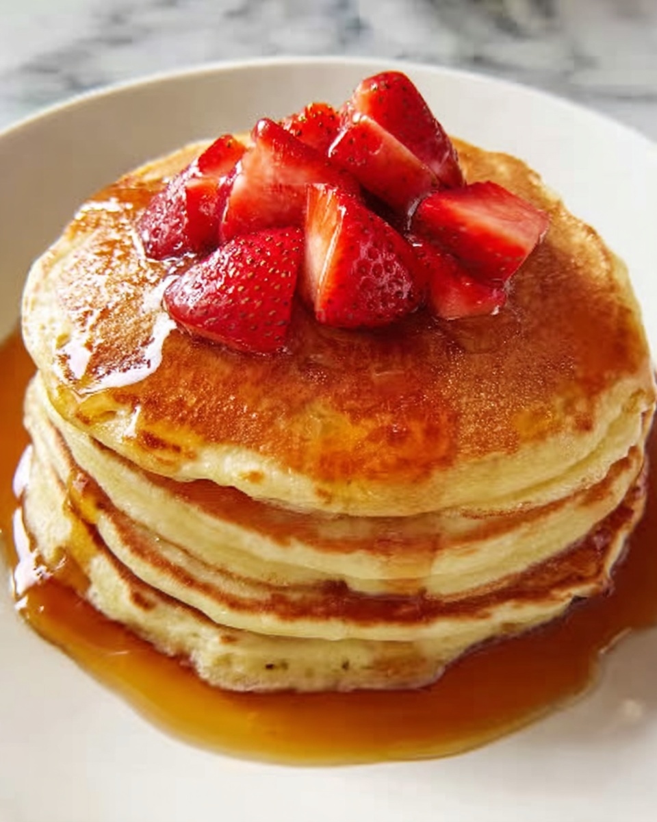 Strawberry Vanilla Pancakes Recipe - Recipe Image