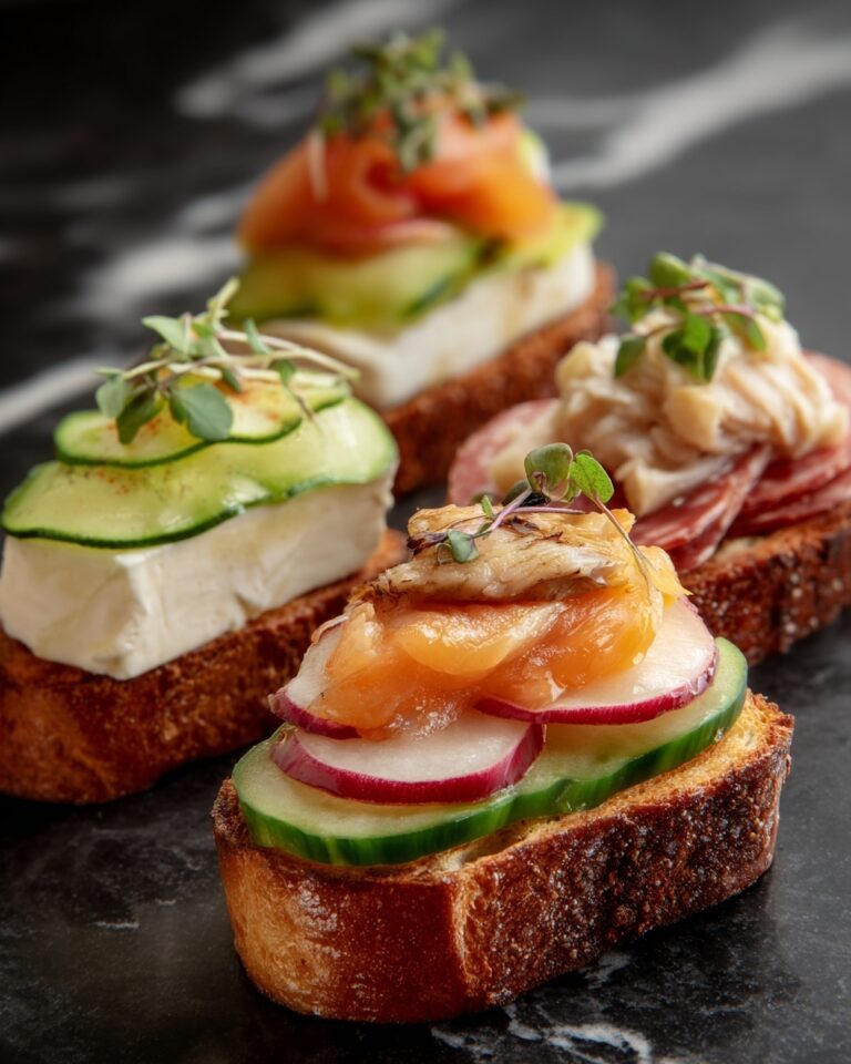 Mini Open Faced Sandwiches Recipe