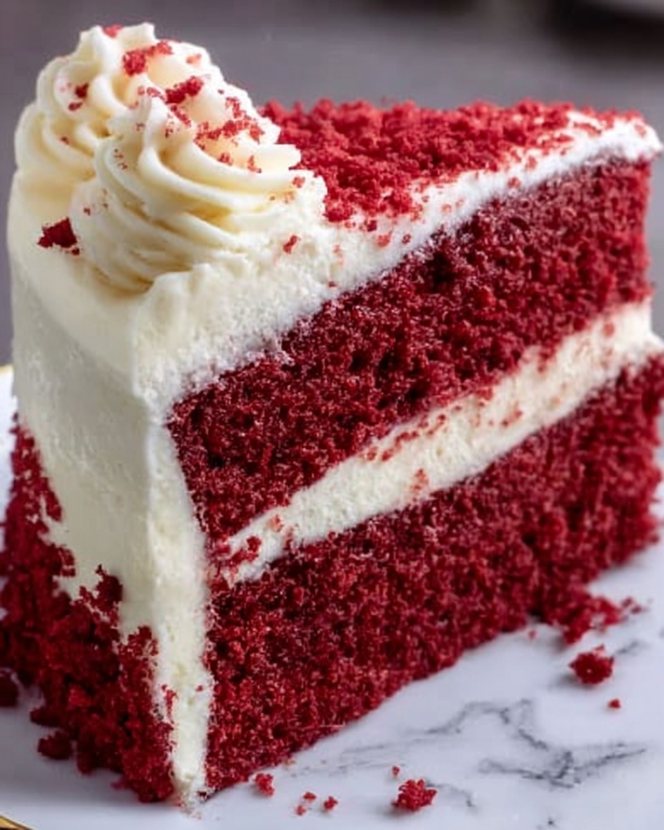 Red Velvet Cake with Cream Cheese Frosting Recipe - Recipe Image