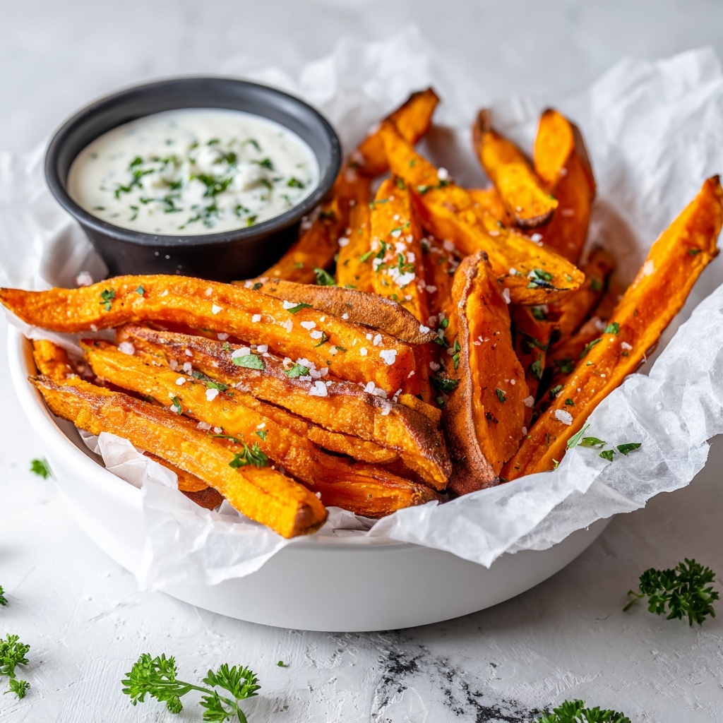 Air Fryer Crispy Sweet Potato Fries Recipe - Recipe Image