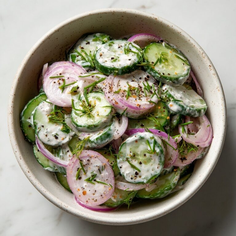 Creamy Cucumber Salad Recipe