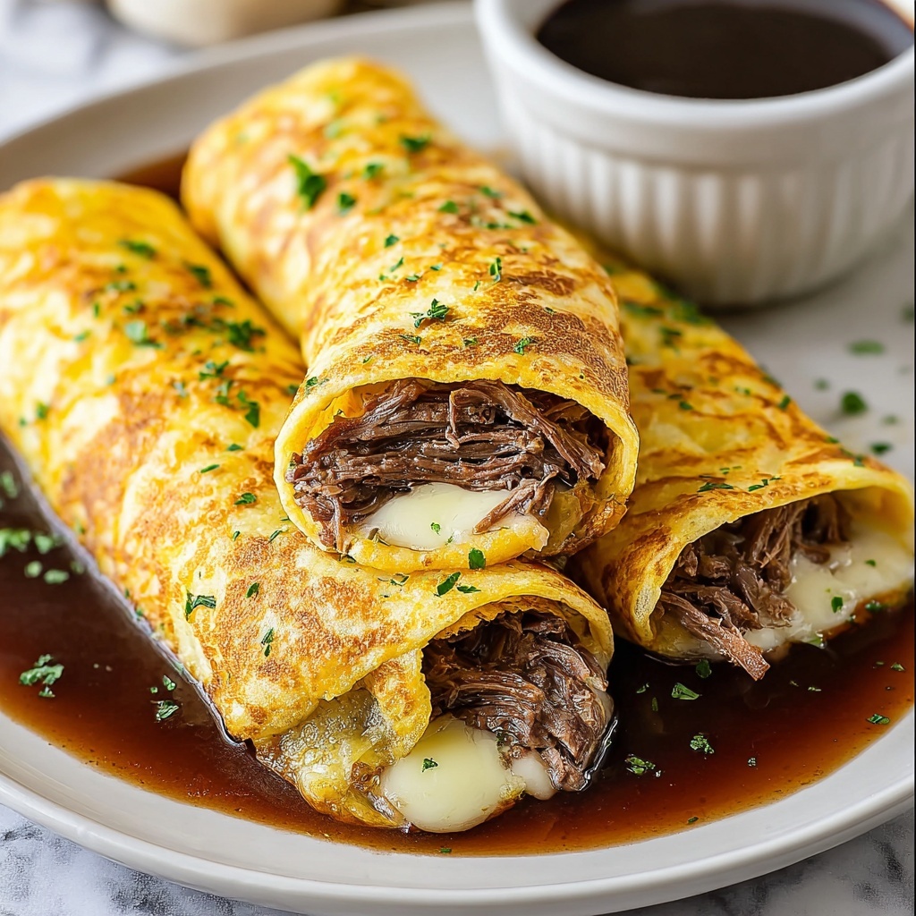 French Dip Tortilla Rollups Recipe - Recipe Image