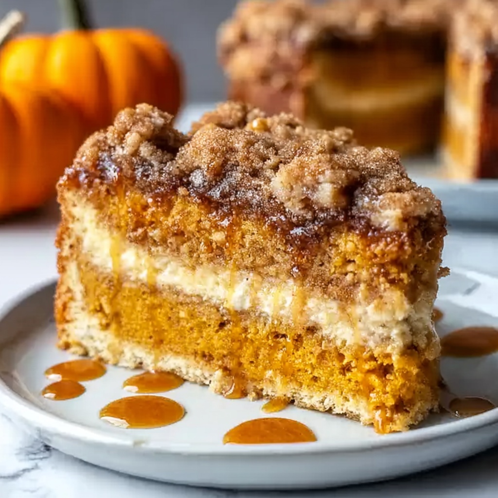 Pumpkin Coffee Cake with Streusel Topping Recipe - Recipe Image