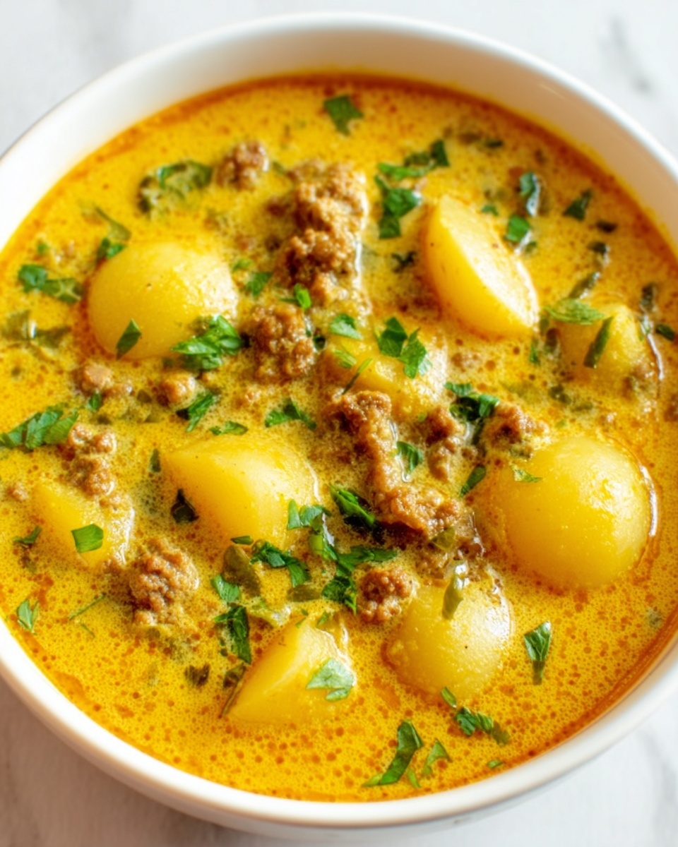 Creamy Potato & Sausage Soup Recipe - Recipe Image