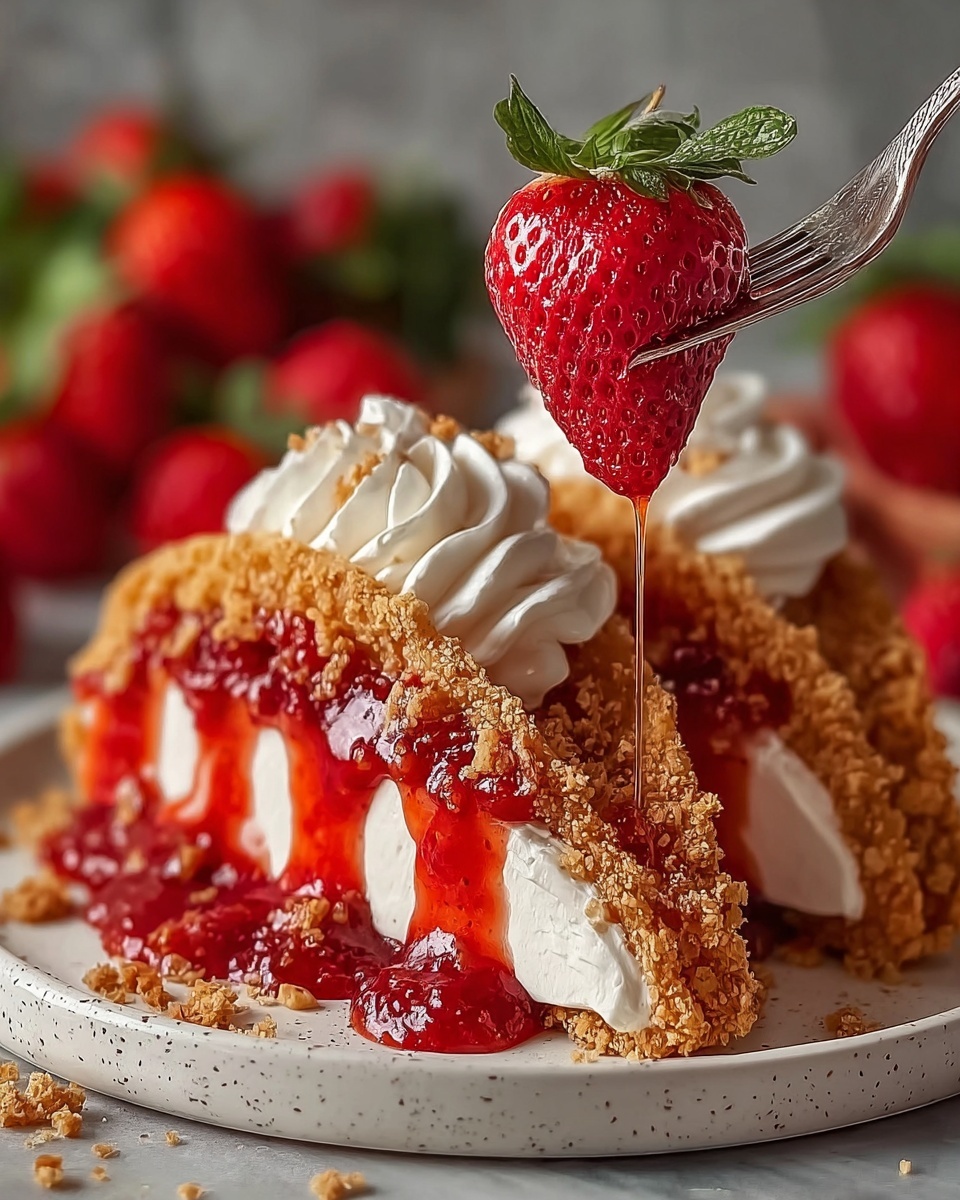 Strawberry Crunch Cheesecake Tacos: A Delicious & Easy Recipe - Recipe Image