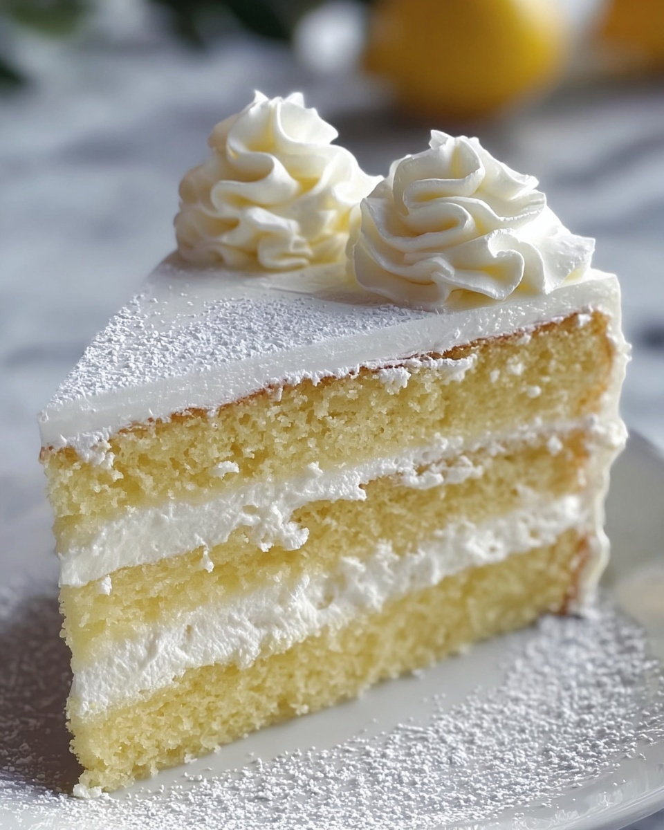 Italian Lemon Cream Cake Recipe - Recipe Image