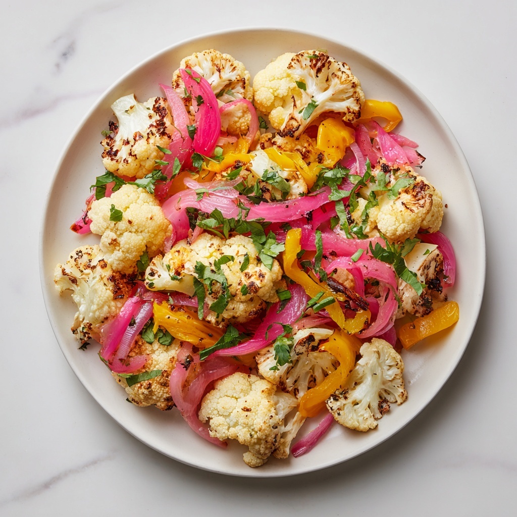 Roasted Cauliflower Salad with Dried Cherries, Nuts, and Lemon Zest Recipe - Recipe Image